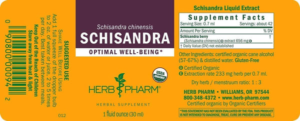 Herb Pharm, Schisandra, 1 fl oz