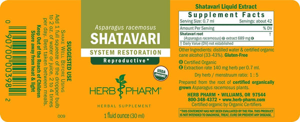 Herb Pharm, Shatavari, 1 fl oz