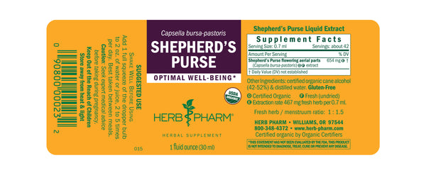 Herb Pharm, Shepherd's Purse, 1 fl oz