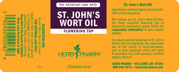 Herb Pharm, St. John's Wort Oil, 1 fl oz