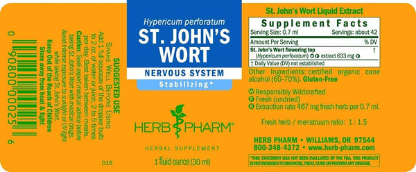 Herb Pharm, St. John's Wort, 1 fl oz