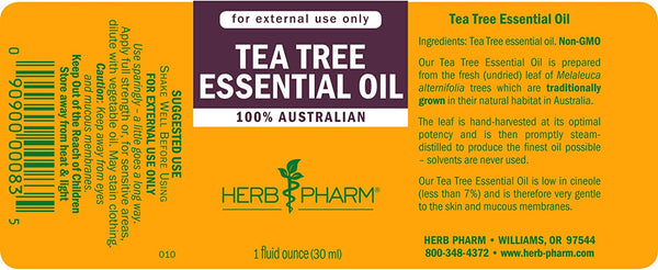 Herb Pharm, Tea Tree Essential Oil, 1 fl oz