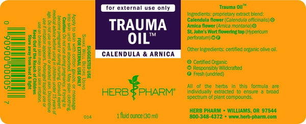 Herb Pharm, Herbal Response Oil (formerly Trauma Oil), 1 fl oz