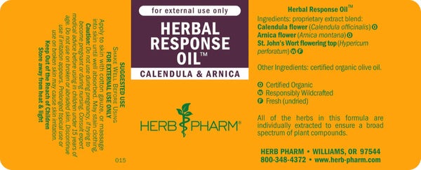 Herb Pharm, Herbal Response Oil (formerly Trauma Oil), 4 fl oz