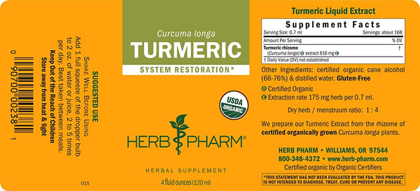 Herb Pharm, Turmeric, 4 fl oz