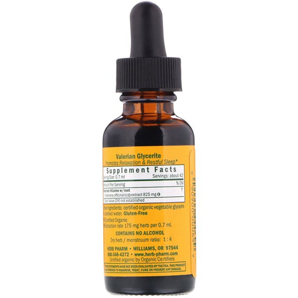 Herb Pharm, Valerian, Alcohol-Free, 1 fl oz
