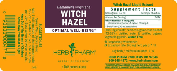 Herb Pharm, Witch Hazel, 1 fl oz