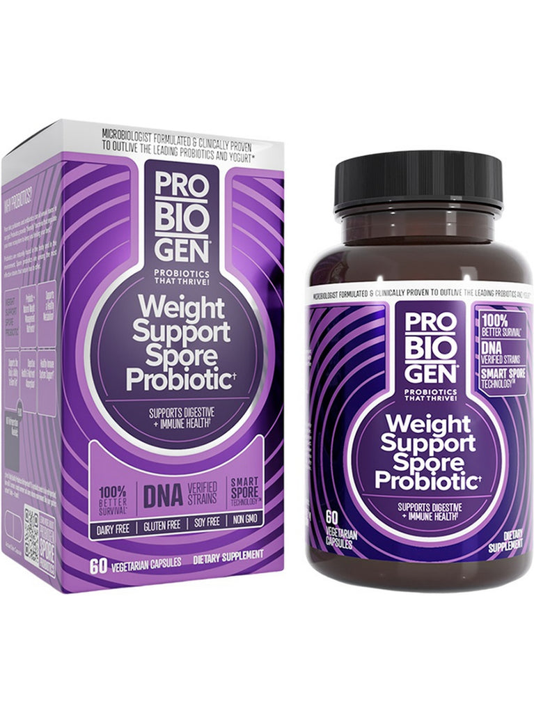 Probiogen Cap Probiogen, Weight Support Spore Probiotic, 60 Vegetarian Capsules ...