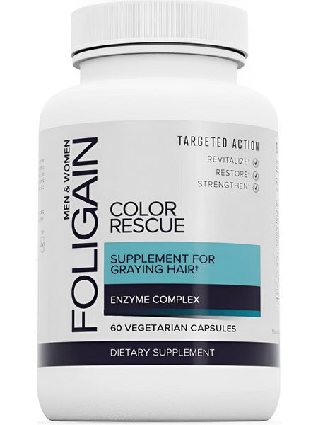 FOLIGAIN, Color Rescue Supplement for Graying Hair, 60 Capsules