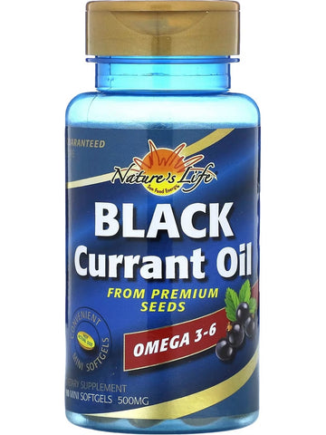 Nature's Life, Black Currant Oil, 500 mg, 90 Mini Softgels