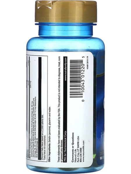 Nature's Life, Black Currant Oil, 500 mg, 90 Mini Softgels