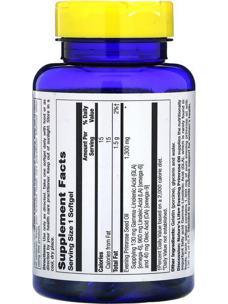 Nature's Life, Evening Primrose Oil, 1300 mg, 60 Softgels