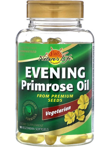 Nature's Life, Evening Primrose Oil, 90 Vegetarian Softgels