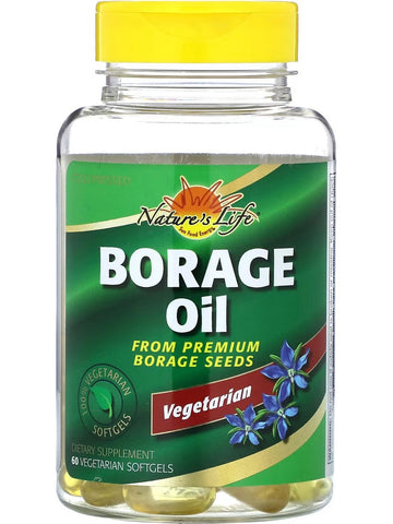 Nature's Life, Borage Oil, 60 Vegetarian Softgels