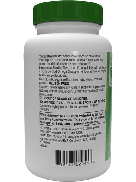 Health Thru Nutrition, Omega-3 1000 mg, 100 Softgels