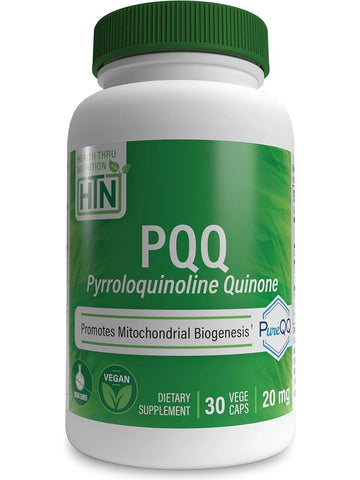 Health Thru Nutrition, PQQ Pyrroloquinoline Quinone 20 mg, 30 VegeCaps