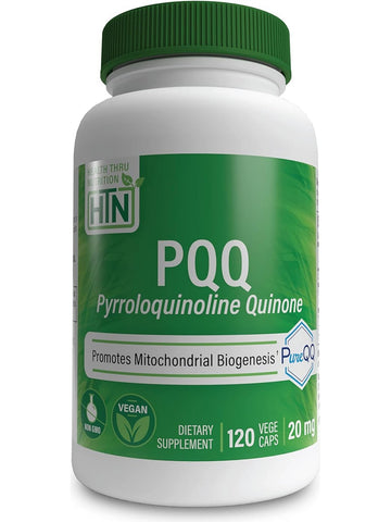 Health Thru Nutrition, PQQ Pyrroloquinoline Quinone 20 mg, 120 VegeCaps