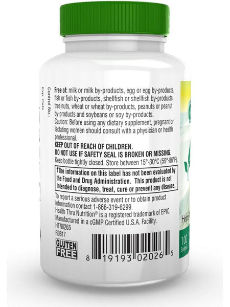Health Thru Nutrition, Vitamin D3 2400 IU (as Cholecalciferol), 100 Softgels