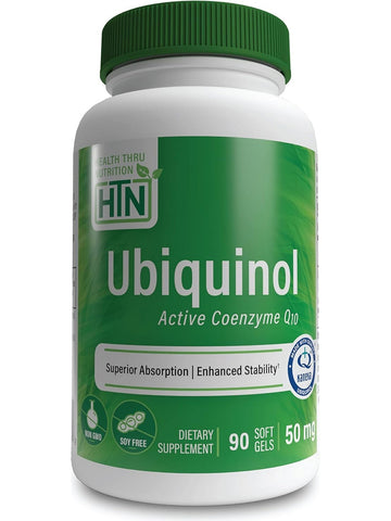 Health Thru Nutrition, Ubiquinol Co-Q10 Kaneka 50mg, 90 Softgels