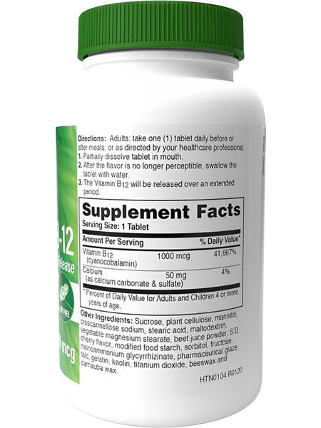 Health Thru Nutrition, Vitamin B12 1,000mcg, 60 Tablets