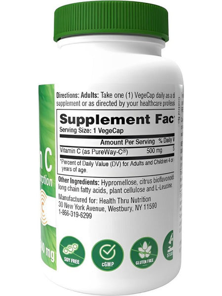 Health Thru Nutrition, Vitamin C 500mg Pureway-C, 60 VegeCaps