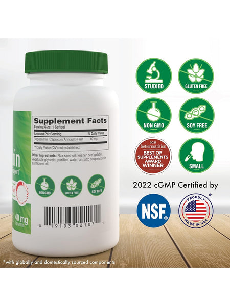 Health Thru Nutrition, Capsanthin Healthy Vision Support with CapsiClear 40mg, 30 Softgels