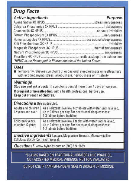 Hyland's, Calms Forte, 50 Tablets