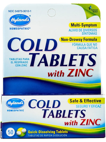Hyland's, Cold Tablets with Zinc, 50 Quick-Dissolving Tablets