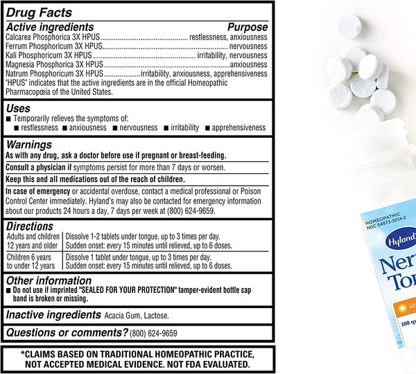 Hyland's, Nerve Tonic, 50 Quick-Dissolving Tablets