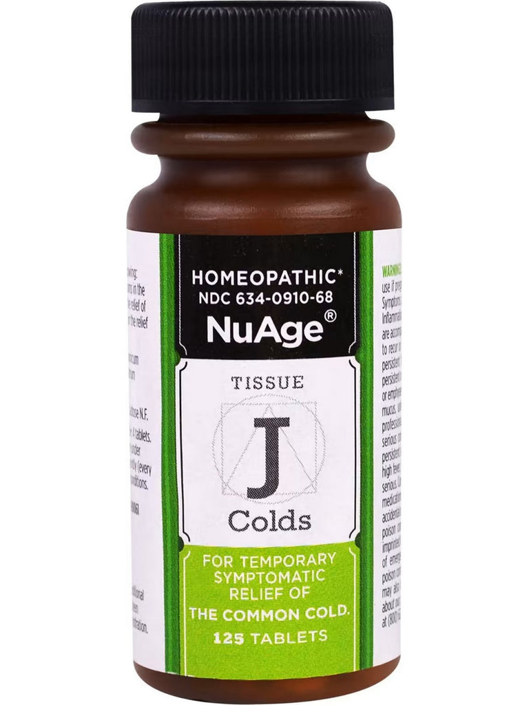 Hyland's, NuAge Tissue J Colds, 125 Tablet