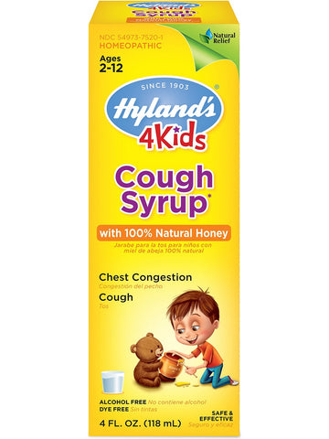 Hyland's, 4 Kids Cough Syrup with 100% Natural Honey, 4 fl oz