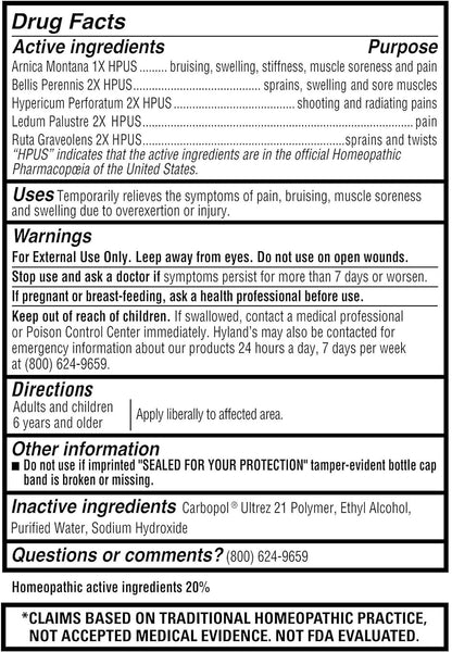 Hyland's, Muscle Therapy Gel with Arnica, 2.5 oz