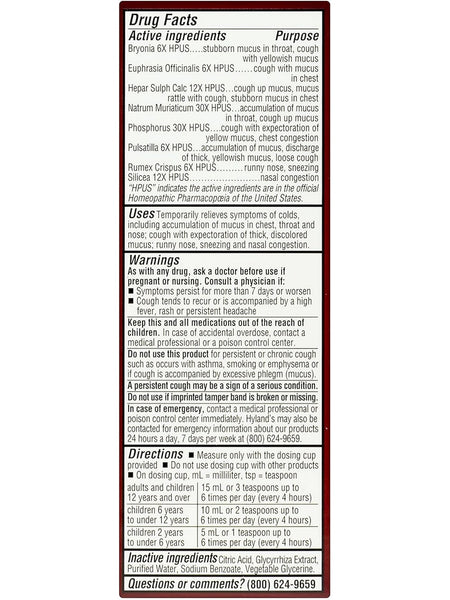 Hyland's, Defend Cold + Mucus, 4 fl oz