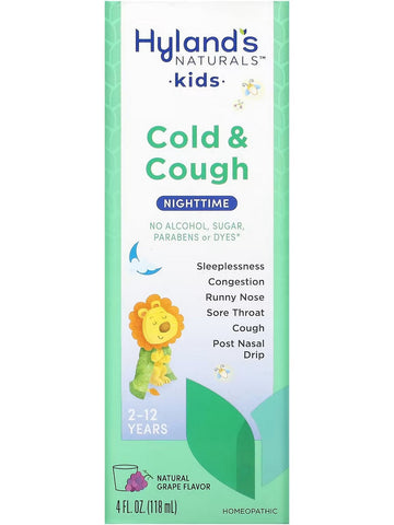 Hyland's, Kids Cold & Cough Nighttime Grape, 4 fl oz