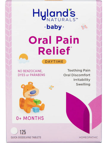 Hyland's, Baby Oral Pain Relief Daytime Tablets, 125 Tablets