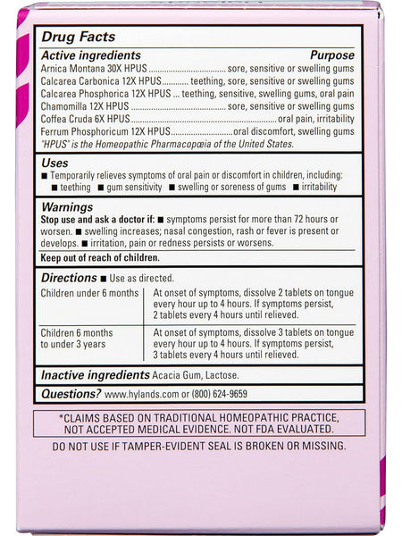 Hyland's, Baby Oral Pain Relief Daytime Tablets, 125 Tablets