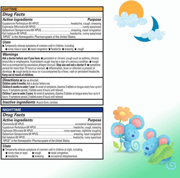 Hyland's, Baby Tiny Cold Tablets Day & Nighttime Combo Pack, 250 Quick-Dissolving Tablets