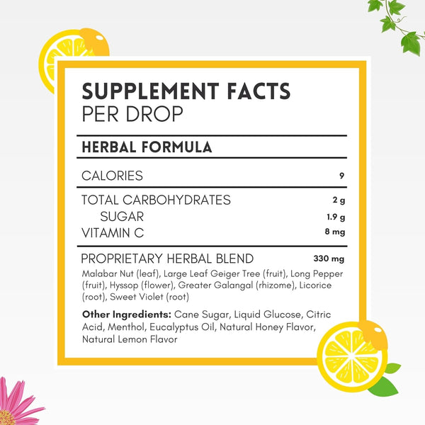 Herbion Naturals, Cough Drops, Honey Lemon, 18 Drops