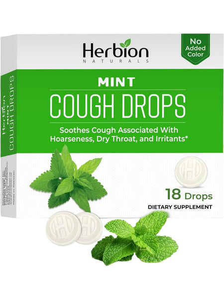 Herbion Naturals, Cough Drops, Mint, 18 Drops