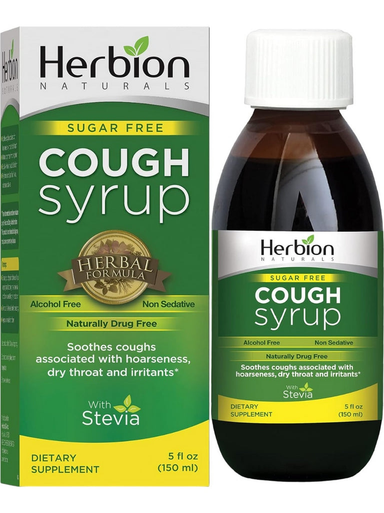 Herbion Naturals, Sugar Free, Cough Syrup with Stevia, 5 fl oz