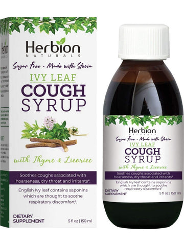Herbion Naturals, Sugar Free Made with Stevia, Ivy Leaf Cough Syrup with Thyme and Licorice, 5 fl oz