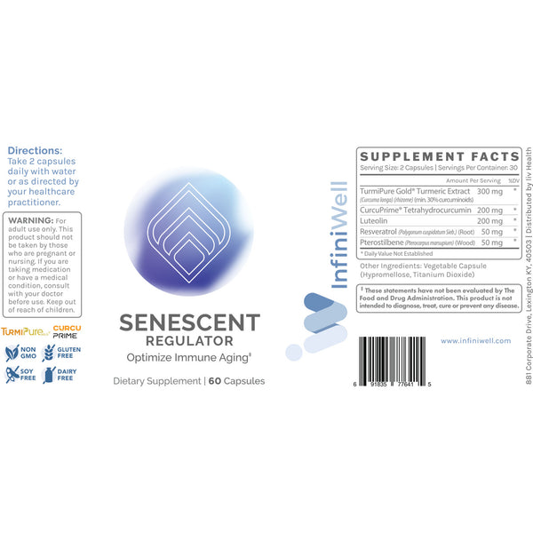 InfiniWell, Senescent Regulator, 60 Capsules