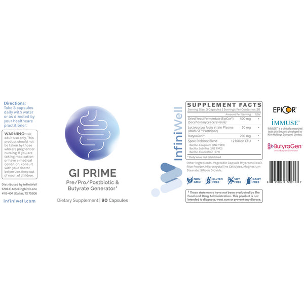 InfiniWell, GI Prime, 90 Capsules