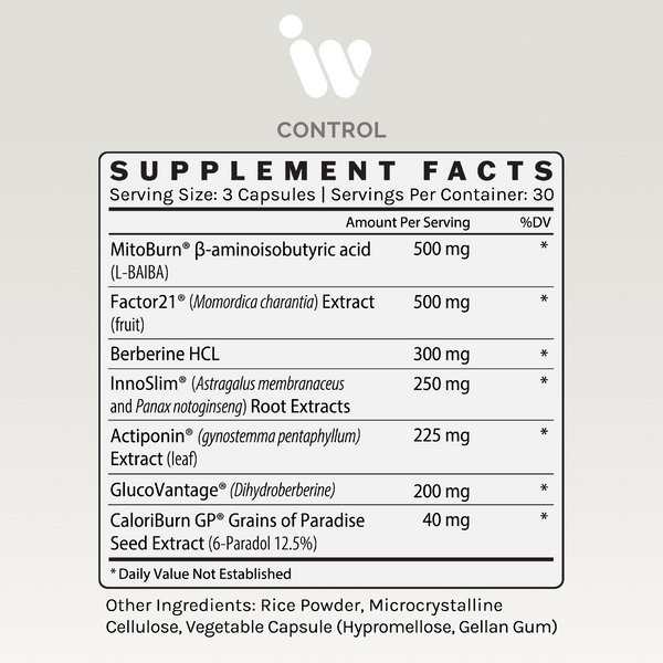 InfiniWell, Control, 90 Capsules