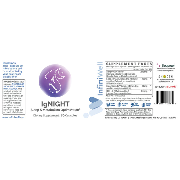 InfiniWell, IgNIGHT, 30 Capsules