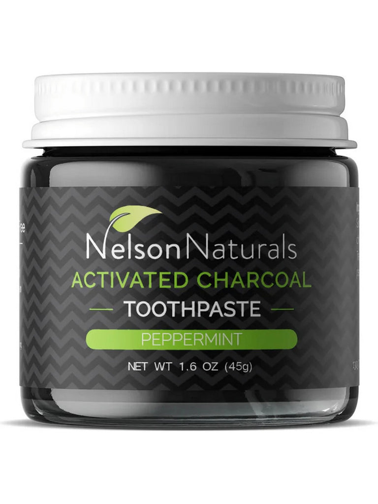 Nelson Naturals, Activated Charcoal, Toothpaste, Peppermint, 1.6 oz