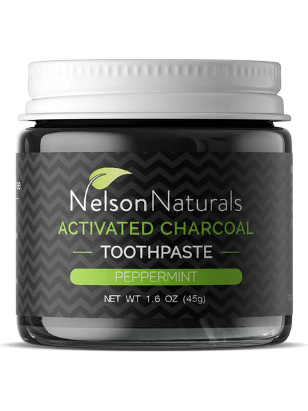 Nelson Naturals, Activated Charcoal, Toothpaste, Peppermint, 1.6 oz