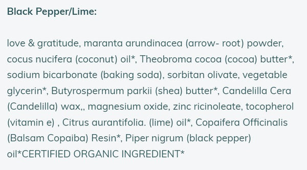 Nelson Naturals, Dom's, Natural Deodorant Stick, Black Pepper Lime, 75g