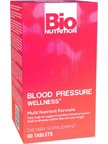 Bio Nutrition, Blood Pressure Wellness, 60 tabs