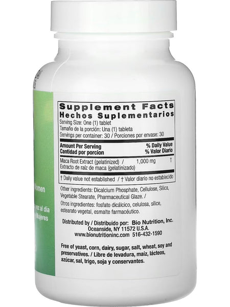 Bio Nutrition, Maca-Max, For Men and Women, 30 Tablets